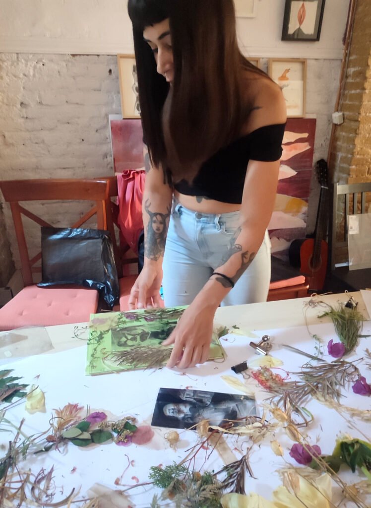 Taller de cianotipia en Lalambik