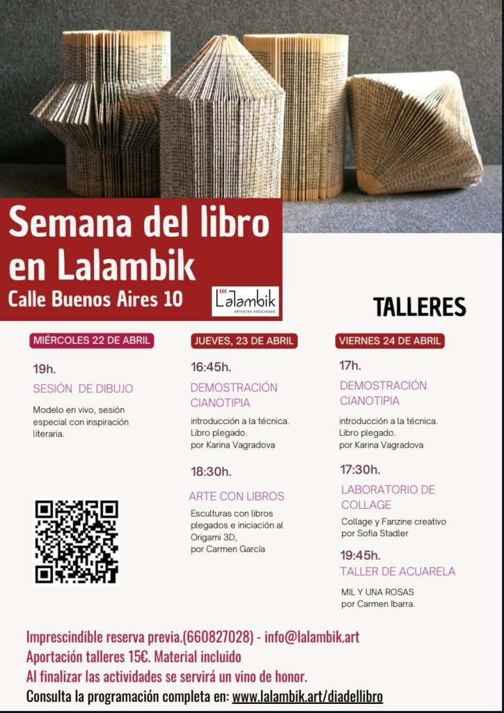 consulta la programación completa para el Día del Libro aquí