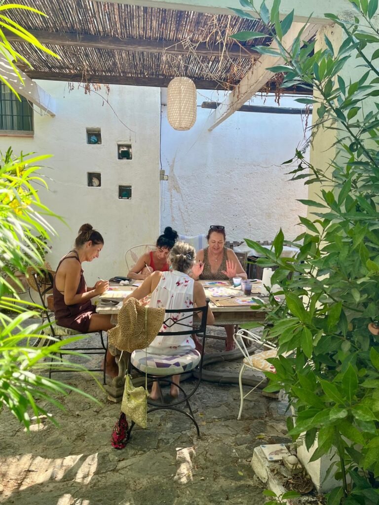 Taller de acuarela en una masía mediterránea en Altea